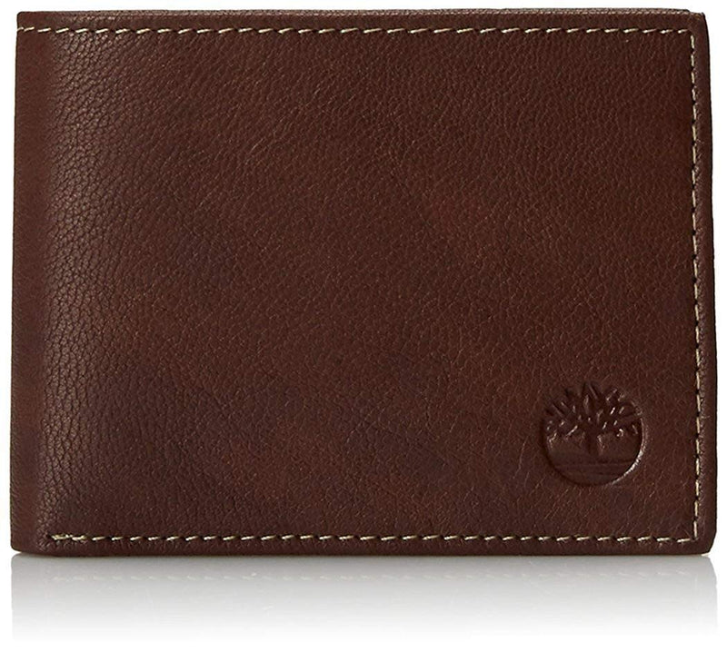 Timberland Men'S Blix Slimfold Leather Wallet, Brown, One Size
