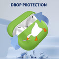 for Airpod Pro 2 Generation Cover Cute Funny Funda Women Silicone Estuche Protector for Air Pod Pro 2nd Generation Green Kawaii Fun Aesthetic