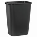 Rubbermaid Commercial Products Deskside Wastebasket/Trash Can, 10.25-Gallon/41-Quart, Black, Plastic, Garbage Can for Home/Office, Fits under