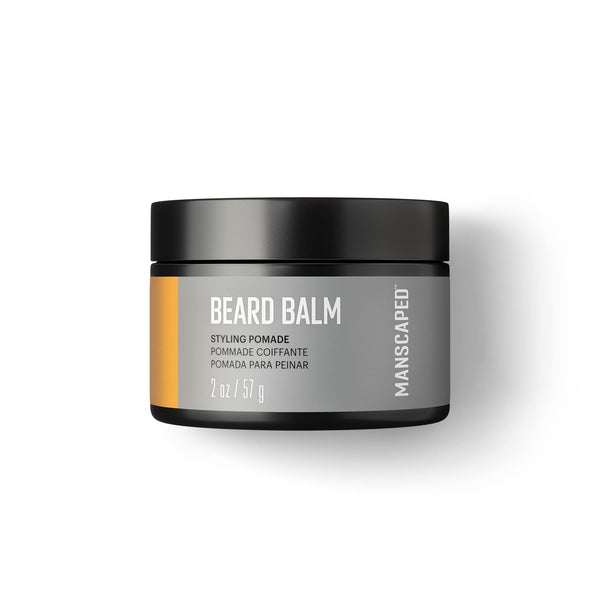 MANSCAPED® Beard Balm, Styling Pomade with Shea Butter, Coconut Oil & Beeswax - Moisturizes, Softens, Strengthens & Shines Beards, Mustaches &