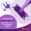 Orighty Dry Mop Pads Refill Compatible with Swiffer Wetjet, Multi-Layer Mopping Pads, Multi Surface Wetjet Hardwood Floor Cleaner Spray Mop Pads