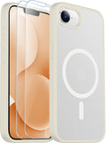 SPIDERCASE Magnetic for iPhone 17e Case for iPhone 16e Case, Antique White Antique White Iphone 16e/17e 6.1''