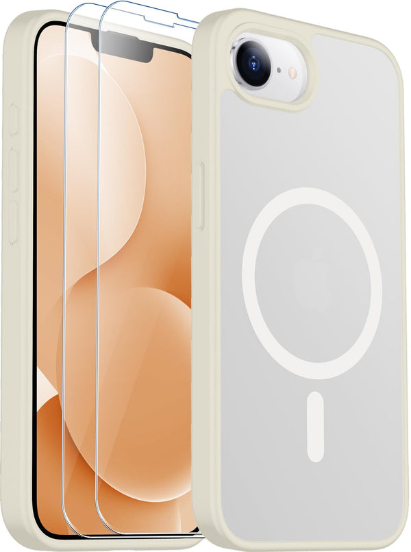 SPIDERCASE Magnetic for iPhone 17e Case for iPhone 16e Case, Antique White Antique White Iphone 16e/17e 6.1''