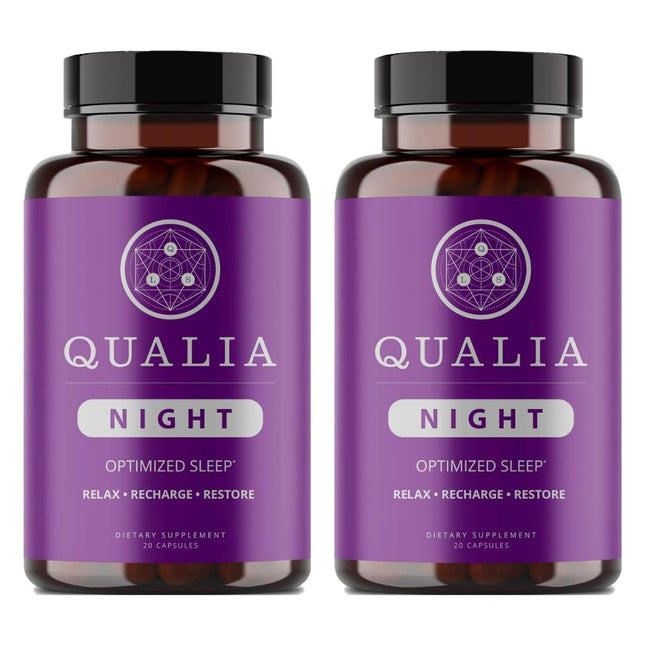 NEUROHACKER COLLECTIVE Qualia Night Sleep Aid | Non-Habit Forming | Science-Back