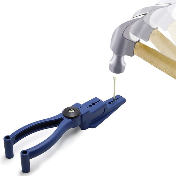 Plastic Pliers, Home Tool Auxiliary Pliers, Jelanry Secure Nails Anti-Smashing Finger Joint Pliers for More Safety for Hammering Nails Easy to
