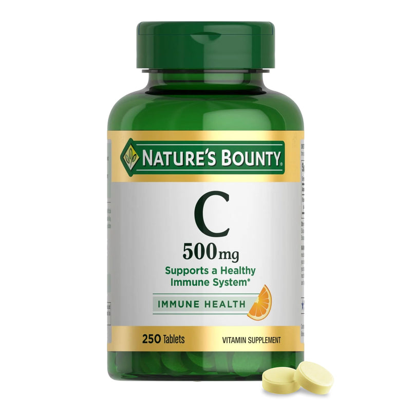 Nature's Bounty Vitamin C 500mg, 250 Tablets 250 Count (Pack of 1)
