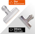 6 Pack Bag Clips, Stainless Steel Chip, Chip Clips Food Clip, Heavy Duty Air Tight Seal Kitchen Clip Snack Food Bag Clamp 6 Packs Sliver