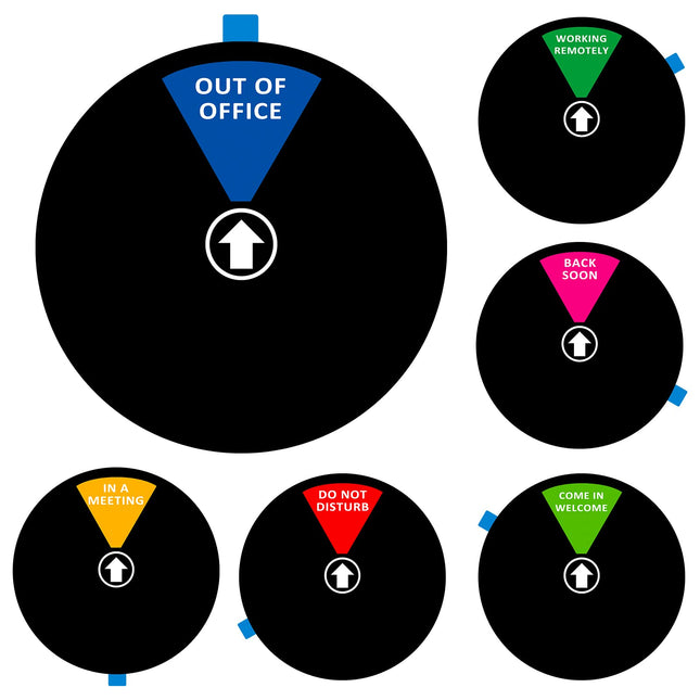 Privacy Door Sign, Do Not Disturb/Come in Welcome/Out of Office/In a Meeting/Back Soon/Working Remotely Sign, That Lets 
