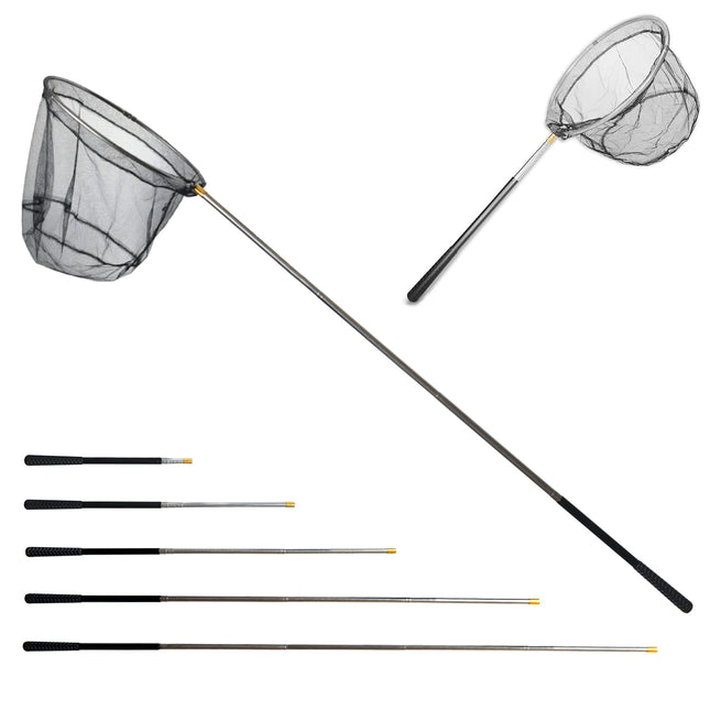 Fishing Landing Net with Aluminum Telescoping Pole 75" Long Handle,Rubber Coated