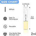 Mini Spray Bottle, Clear Plastic Empty Sample Containers, Fine Mist Perfume Travel Refillable Spray Bottle Perfume Atomizer Small Portable Bottle