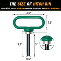Magnetic Hitch Pin, Lawn Mower Trailer Hitch Pins 1/2 Inch - Strong Heavy Duty Magnet Trailer Gate Pin for Mowers, Lawn Tractors, Towing Cargo,