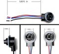 Muzzys 3157/4157 Wire Harness Pigtail Socket for LED and Standard Bulbs Turn Signal, Brake Light, DRL, Daytime Running Lights, Backup, Reverse Lights