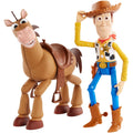 Mattel Disney and Pixar Toy Story Woody & Bullseye 2-Pack, Ages 3+ | Movie-inspired relative scale, Woody + Bullseye poseable figures, 2 pieces,
