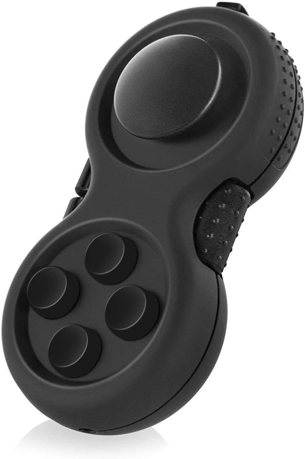 Original Fidget Toy Game, Rubberized Classical Controller Fidget Concentration Toy with 8-Fidget Functions and Lanyard - Excellent for Relieving
