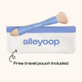 Makeup Brush Set Alleyoop Multi-Tasker 4-in-1 Travel Make Up Brush Set – Compact Makeup Brushes for Foundation, Blush, Bronzer, Contour,