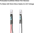 30pcs 12 Volt 3mm Warm White LED Lights Emitting Diodes Pre Wired 7.9 inch DC 12v LED Light Clear Lens Small LED Lamps 3mm Solid Light [04] Warm