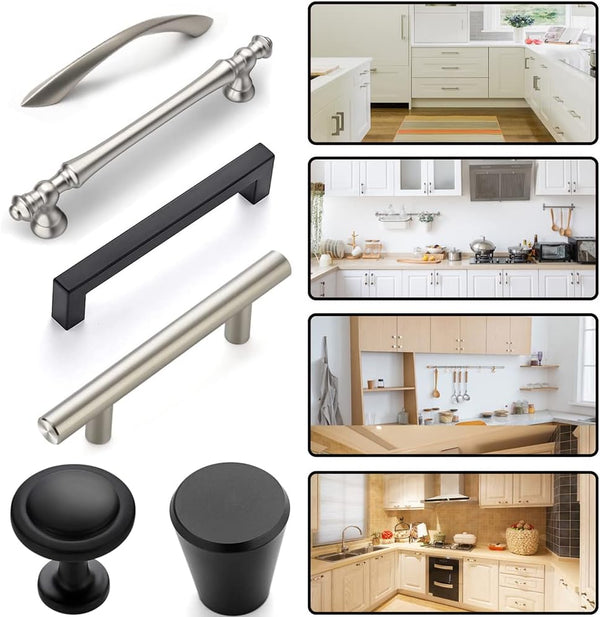 King&Charles Cabinet Hardware Jig & Automatic Center Punch Set. | Avoid Jitter Caused by Direct Drilling. Cabinet Handle Jig, Use for Handles and