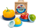 Food Huggers 5Pc Reusable Silicone Food Savers | BPA Free & Dishwasher Safe | Fruit & Vegetable Produce Storage for Onion, Tomato, Lemon, Banana,