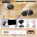 Oudvaker Foldable Magnetic Vacuum Phone Holder, 360° Electric Suction Car Mount, Double-Sided Swivel Stand for Car, Mirror, Gym, Kitchen,