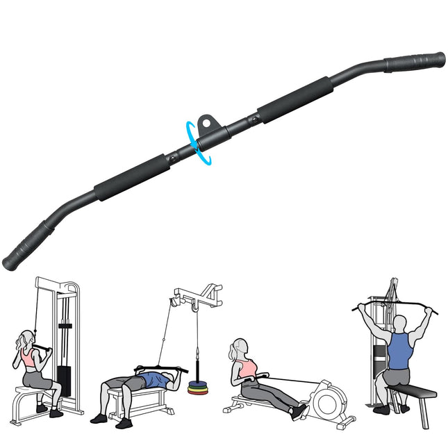39.4'' Lat Pull down Bar with Swivel, Non-Slip Lat Pulldown Attachments for Cable Machine LAT Pull down Machine, Lat Pul