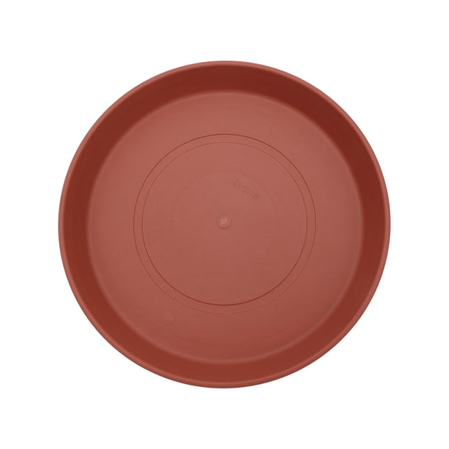 The HC Companies round Prima Flower Pot Saucers - Plastic Plant Saucer for Outdoors & Indoors - Traditional Plant Pot Tr