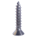 4 x 1-1/2" Flat Head Sheet Metal Screws, Phillips Drive, Stainless Steel 18-8, Full Thread, Bright Finish, Self-Tapping, Quantity 50 By