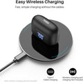 TOZO T20 Wireless Earbuds Bluetooth Headphones 48.5 Hrs Playtime with LED Digital Display, IPX8 Waterproof, Dual Mic Call Noise Cancelling 10Mm