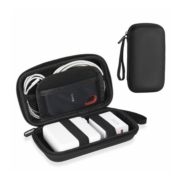 Ginsco Hard Shell Protection Case Electronic Accessories Organizer Pouch for MacBook Air/pro Adapter Chargers Cables Pow
