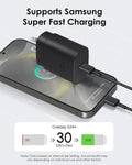 AISNI USB C Charger, 2 Pack 25W Type C Charger Fast Charging with USBC Chargers Cable 6 FT Android Phone Charge for Galaxy S25/
