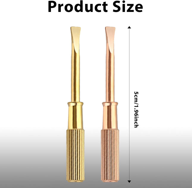 2Pcs Bracelet Screwdriver Titanium Steel Mini Screw Driver Jewelry Repair Tools Slotted Screwdriver for Love Bracelet Br