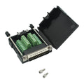 DB25 Breakout Board Solder-Free Male Adapter 25-pin Port Adapter to Terminal Connector Signal Module Long Bolts and Nuts with case