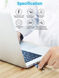2 in 1 OTG Converter USB 3.0 to Micro USB and Type C Adapter | Female to Male and Male Connector, 2 Pack