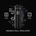 IRON °FLASK 24 oz Wide Mouth Water Bottle with Straw | Insulated Stainless Steel Sports Water Bottle with Leakproof Straw Lid - BPA Free, Cold 24