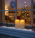 Homemory 6"x3" Outdoor Waterproof Flameless Candles, LED Candles, Battery Operated Candles with Remote and Timers, Electric Fake Plastic Pillar