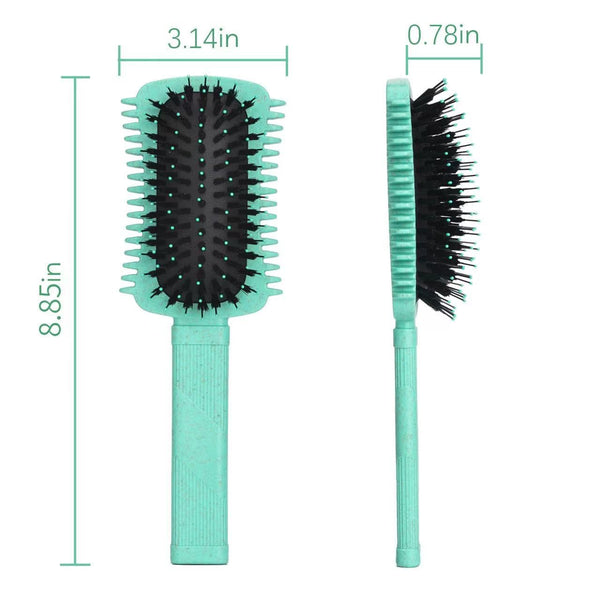 Curly Hair Brush Defining, Volume Curl Defining Brush for Effortlessly Detangling Shaping and Styling Women'S Curls, Reduce Pulling (Green 1PC)