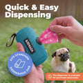 Best Pet Supplies Dog Poop Bags for Waste Refuse Cleanup, Doggy Roll Replacements for Outdoor Puppy Walking and Travel, Leak Proof and Tear