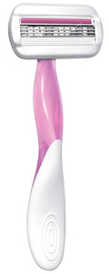 BIC Soleil Glow Razors, 3 Count Silver 3 Count (Pack of 1)