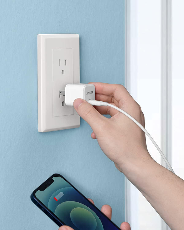Anker USB C Charger with Foldable Plug, 20W USB C Charger Block for Iphone 16 / 15 and More Series, Galaxy, Pixel, Ipad (Cable Not Included, 2 Pack)