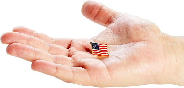 American Flag Lapel Pins for National Day, 4th of July, Veterans, Memorial Day, Political Events, Patriotic, USA Flag Pins for Suits, Backpacks &