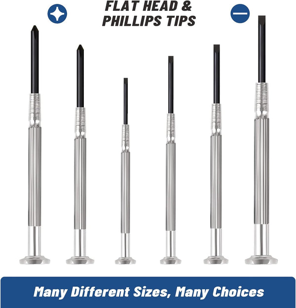 11PCS Mini Precision Screwdriver Set, XAQISHIRE Small Screwdriver Set for Repair Computer, Electronics, Toys, Watch