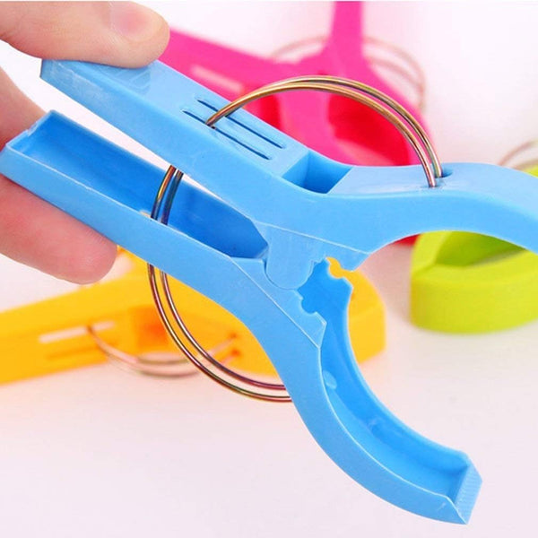 Danmu Beach Towel Clips,Cruise Essentials,Towel Clips for Beach Chairs,8pcs | Multi-color,2.7" Opening,Strong Grip,Lake essentials,Boating