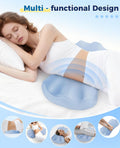 Lower Back Pain Relief Pillow for Sleeping Memory Foam Lumbar Support Pillow for Side Back Sleepers - Ergonomic Waist Pillow - Back Pain Relief