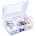 1400Pcs Basic Electronics Component Assortment Kit, Electrolytic Capacitor, Ceramic Capacitor, LED Diode, Common Diode, Resistor, Transistor
