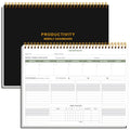Weekly Productivity Dashboard - 8.5" x 11" Dashboard Desk Notepad Has 6 Focus Areas to List Tasks for Goals, Projects, Clients, Academic or