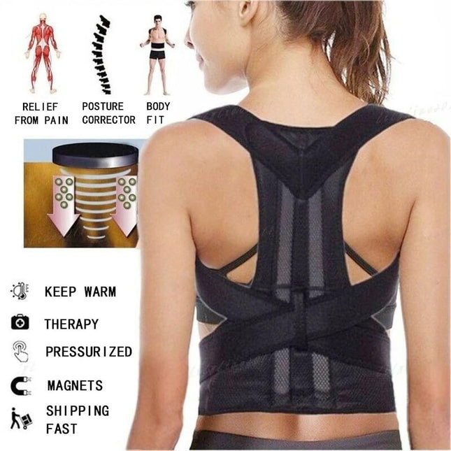 Posture Corrector - Posture Corrector for Women, Breathable & Adjustable Back Br