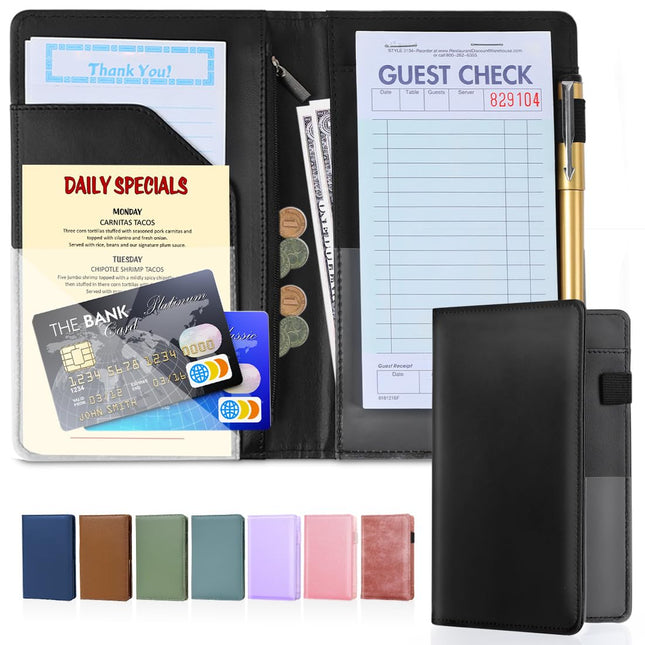 LINTRU Server Book, Durable Construction Server Books for Waitress, Efficient Or