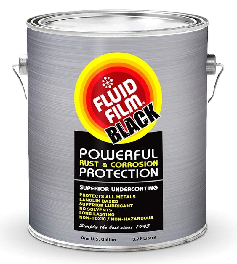 Fluid Film Black Non-Aerosol, Long Lasting Corrosion, Penetrant & Lubricant, Anti-Rust Coating, Protects All Metals in Marine and Undercoating in