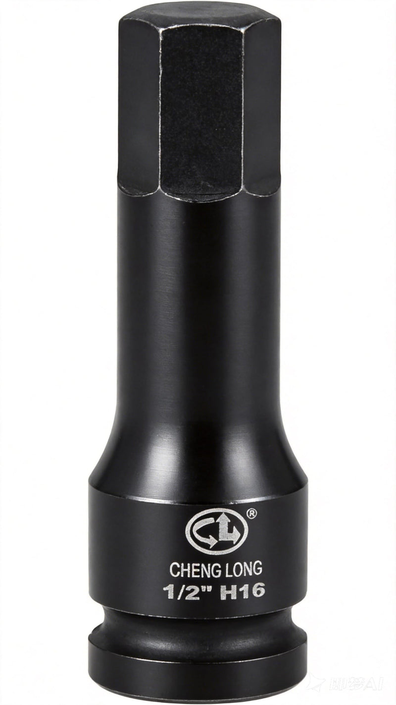16mm Hex Impact Bit Socket, 1/2" Drive H16 Allen Socket, Cr-Mo Steel | Lengthen Hex Screwdriver Adapter for Electric Ratchet Wrenches Fastening Screws