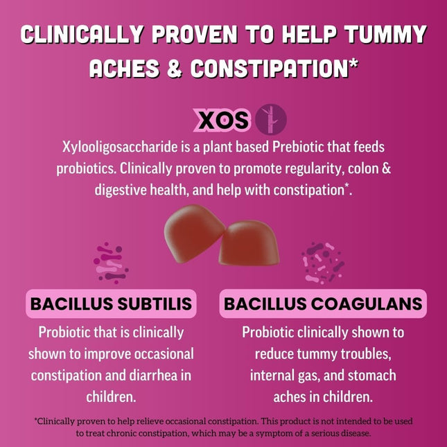 Llama Naturals Kids Probiotic with Prebiotic Fiber, Vegan, Organic Prebiotics an