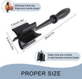 Meat Chopper, 5 Curve Blades Ground Beef Masher, Heat Resistant Meat Masher Tool for Hamburger Meat, Ground Beef, Turkey and More, Nylon Hamburger